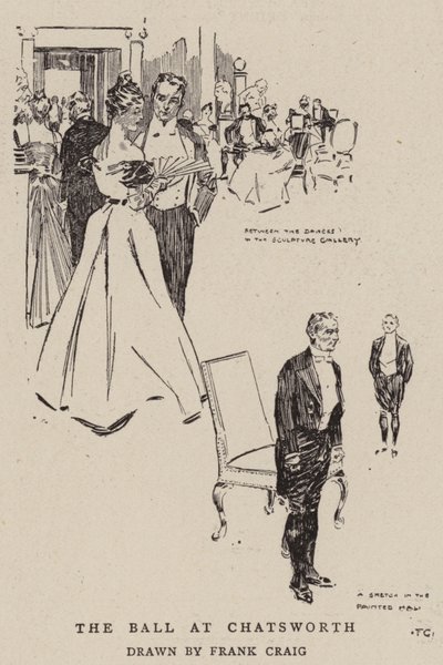The Ball at Chatsworth by Frank Craig